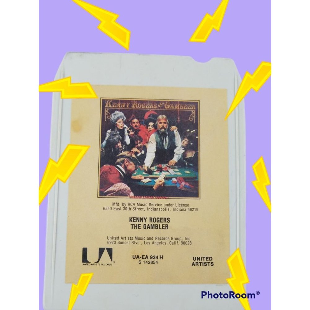 Vintage Kenny Rogers The Gambler 8 Track United Artists She Believes in Me